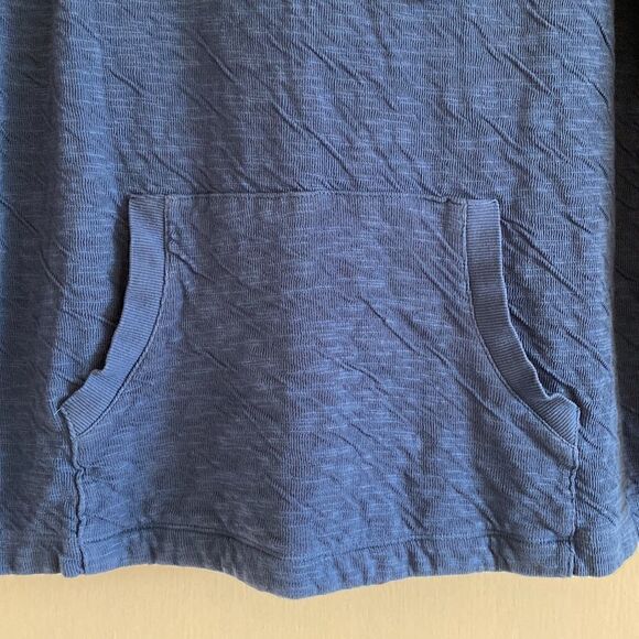 Soft Surroundings Blue Hooded Pullover Top Size Medium - Picture 4 of 10